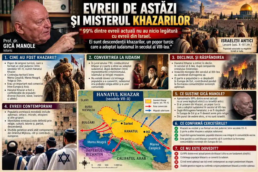 Evreii de astăzi și misterul khazarilor: cine sunt adevărații descendenți ai israeliților antici?