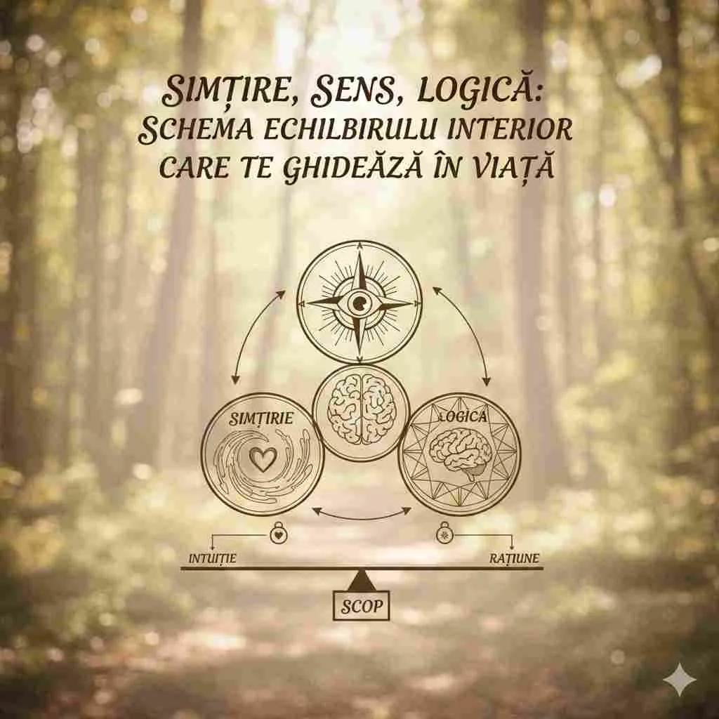Simțire, Sens, Logică: Schema Echilibrului Interior care Te Ghidează în Viață
