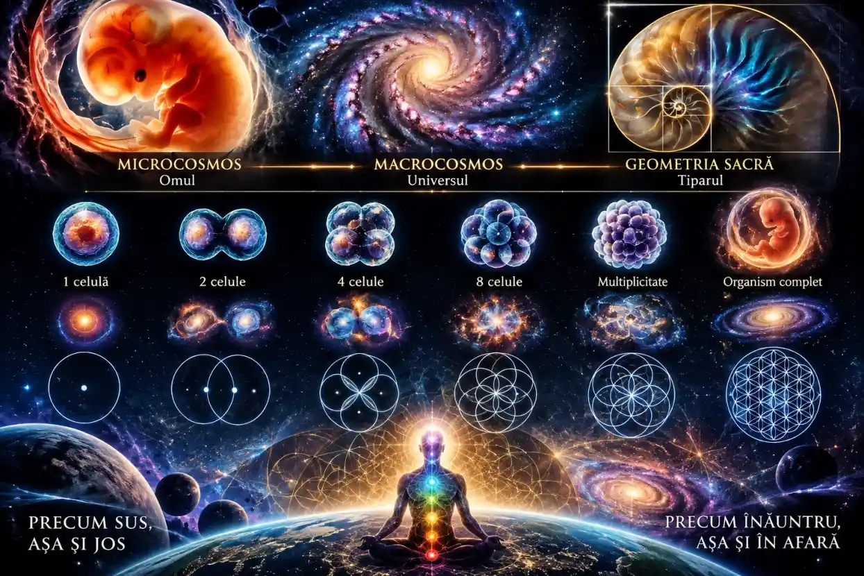 Embrionul, galaxia și geometria sacră – este Universul construit după același tipar?